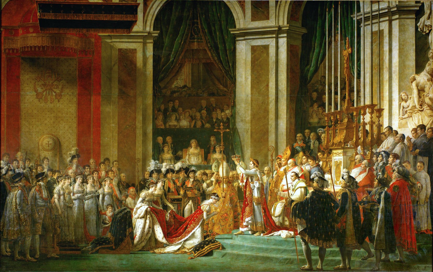 Classical coronation painting