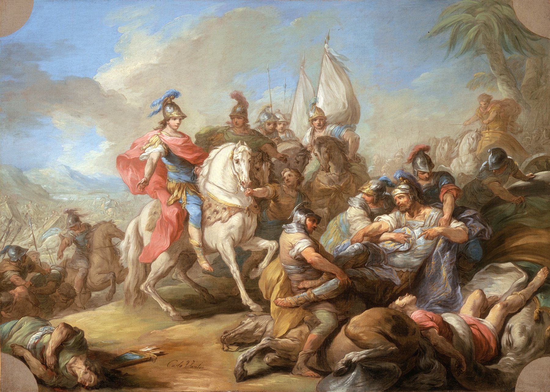 Classical battle painting
