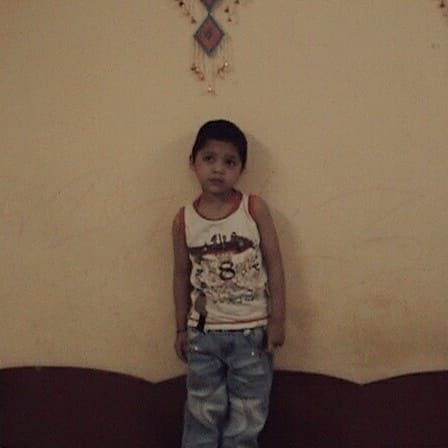 Childhood photo indoors